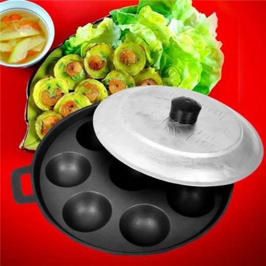 Khuôn Làm Bánh Khọt 8 Lỗ Huỳnh Anh (Không có tay cầm)